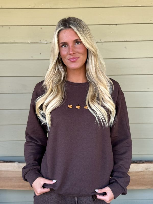Fall Pumpkin Crewneck Sweatshirt