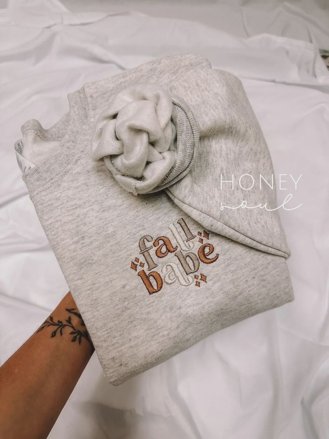 Embroidered Fall Babe Sweatshirt, Size: Small