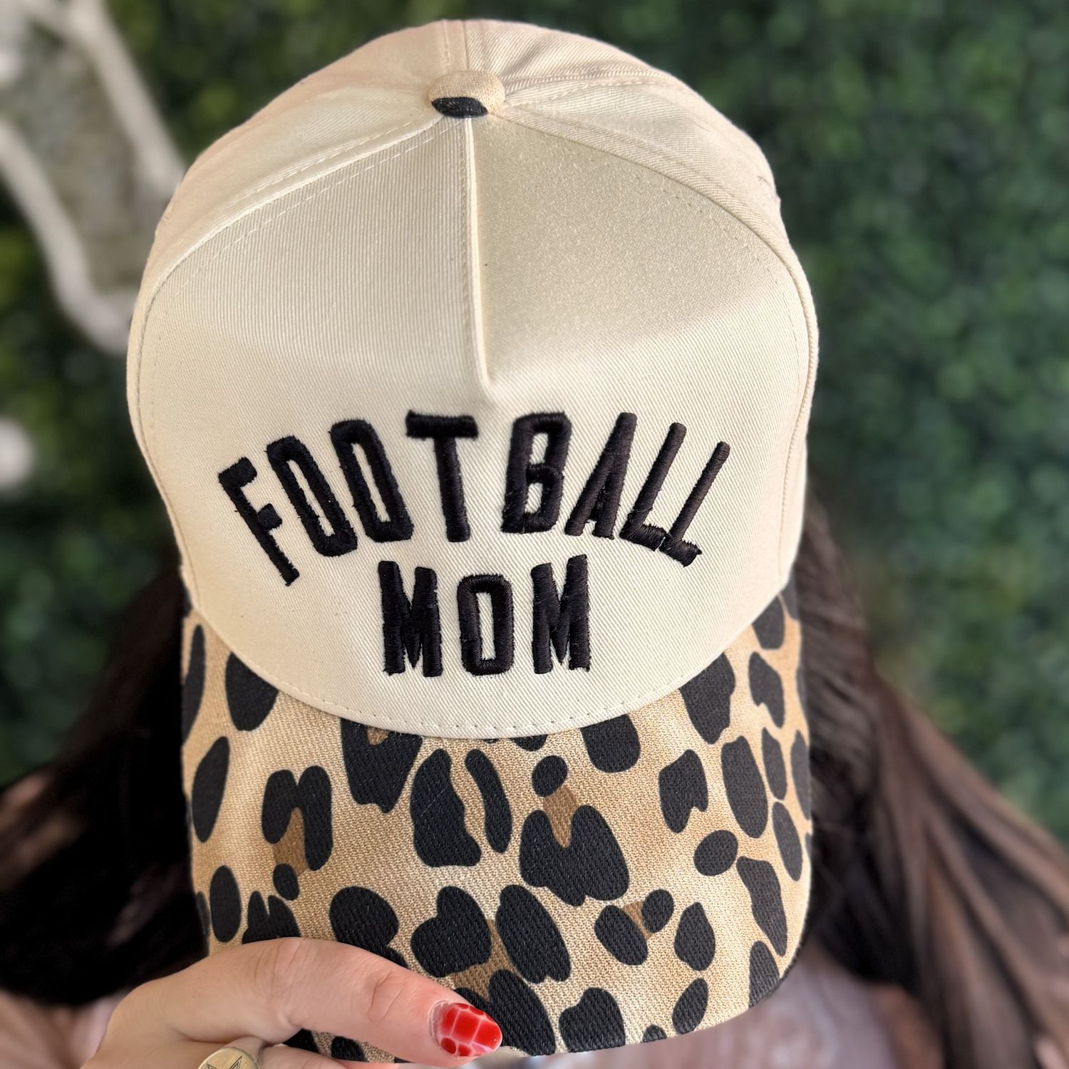 Football Mom Leopard Hat