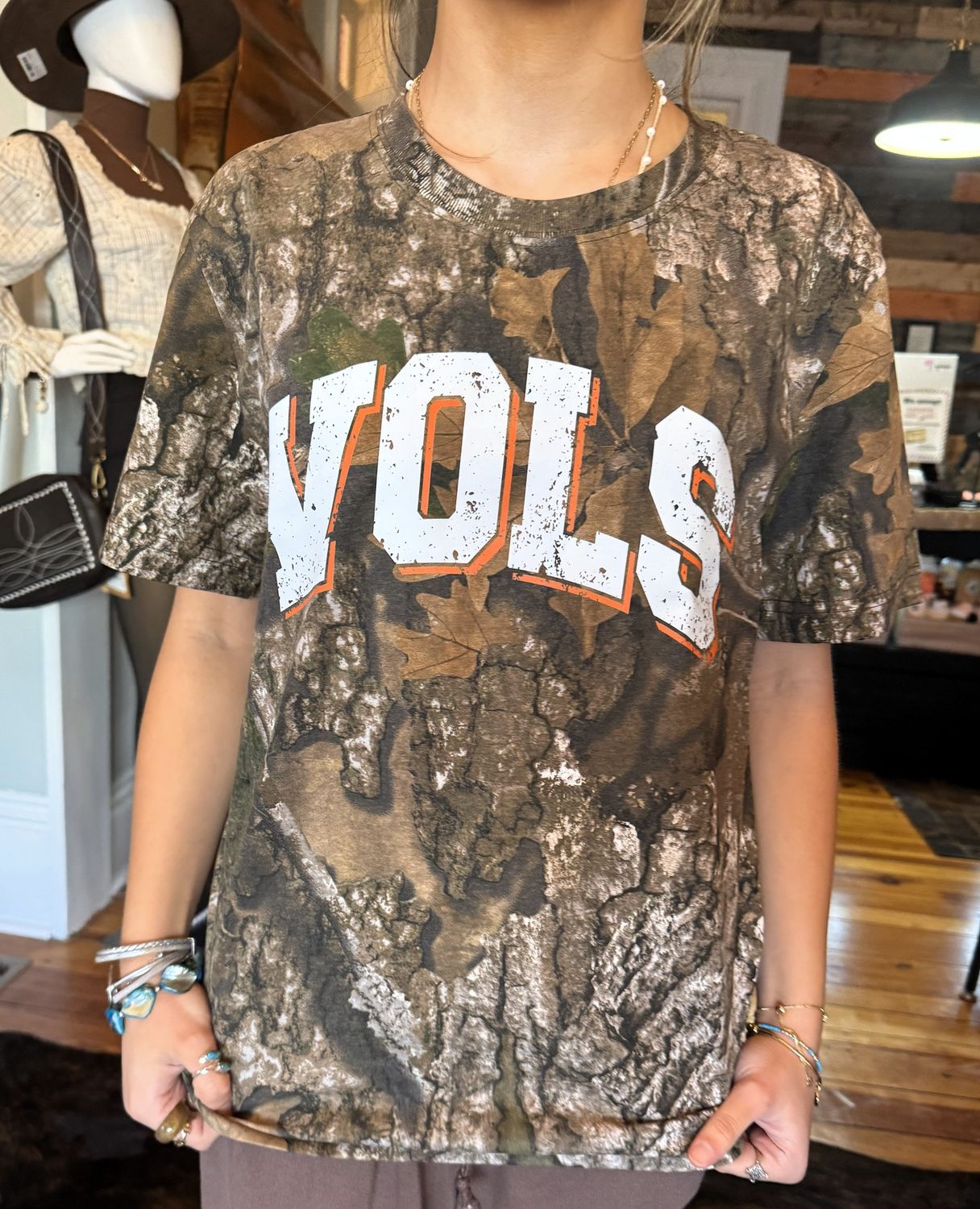 Camo Vols Graphic T-Shirt, Size: Small