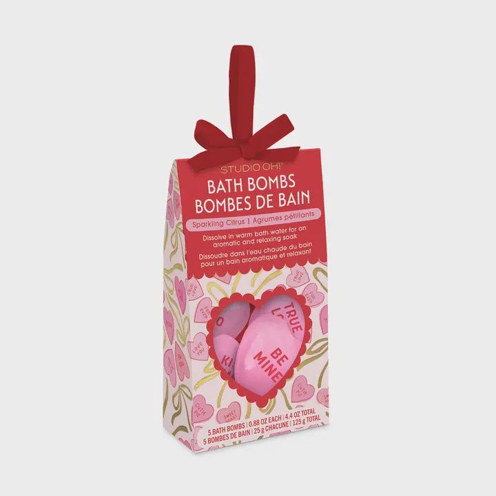 Sweet Candy Hearts Bath Bombs