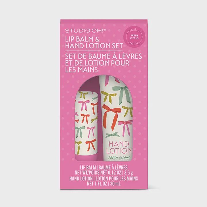 Put A Bow On It Lip Balm &amp; Hand Lotion Set