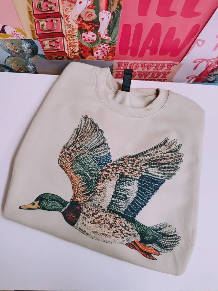 The Bedazzled Duck Graphic Tee, Size: Small