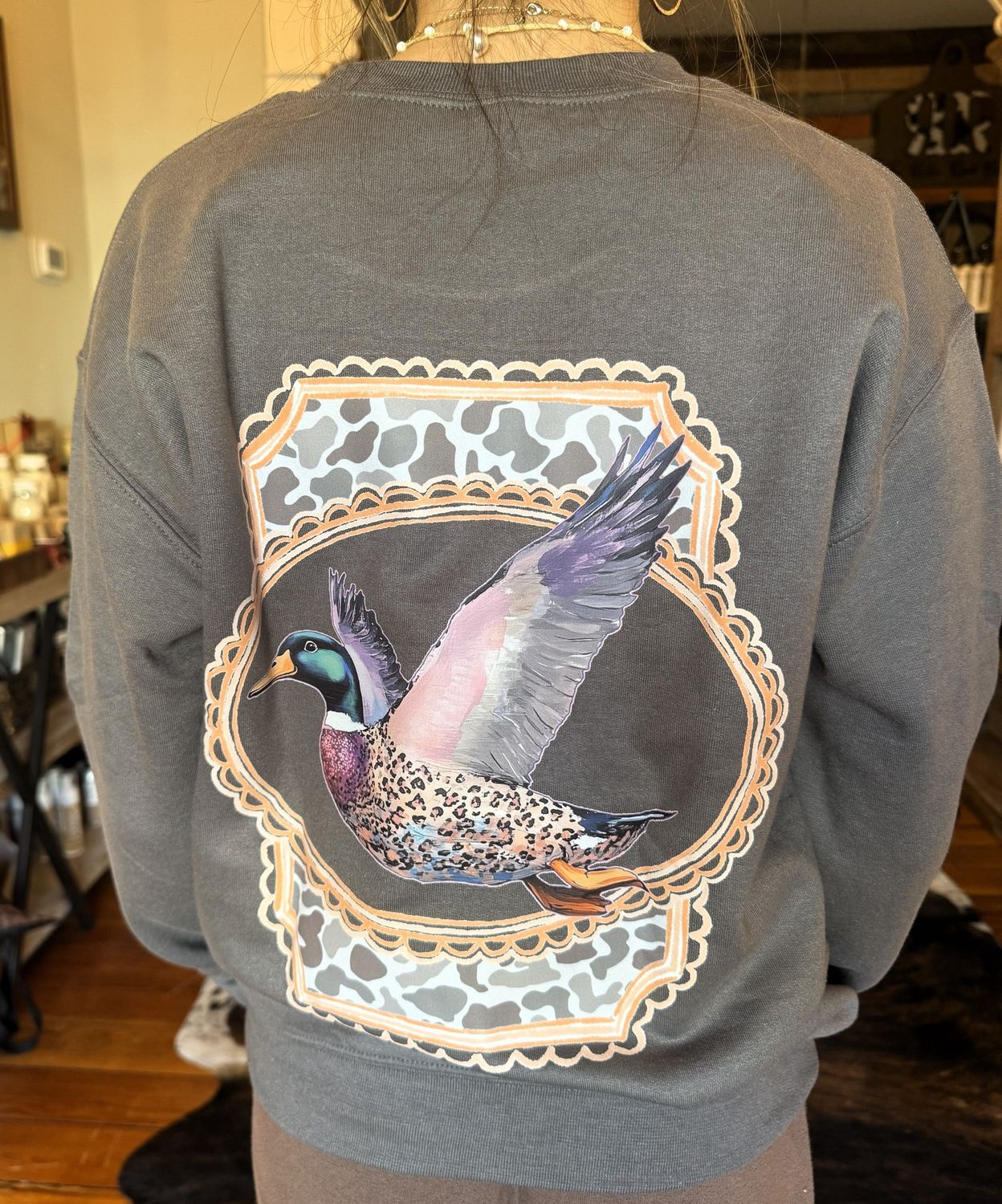 Old School Camo Duck Sweatshirt, Size: Small