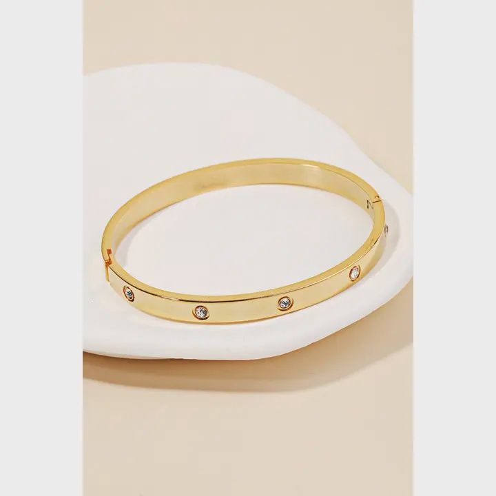Rhinestone Bangle Bracelet