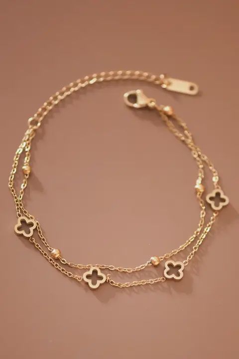 18K Gold Plated Waterproof Stainless Steel bracelet - 7019