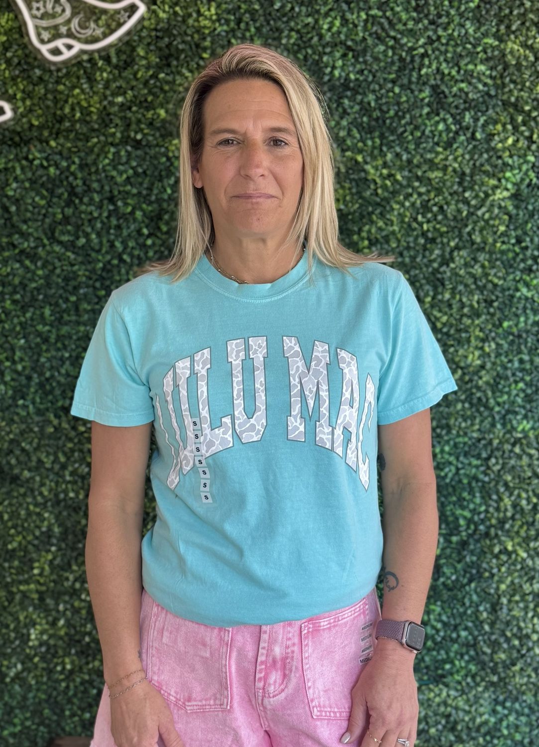 Camo Adult Chalky Mint Comfort Colors Tee, Size: Small