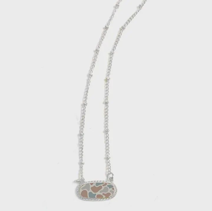 Silver Camo Necklace
