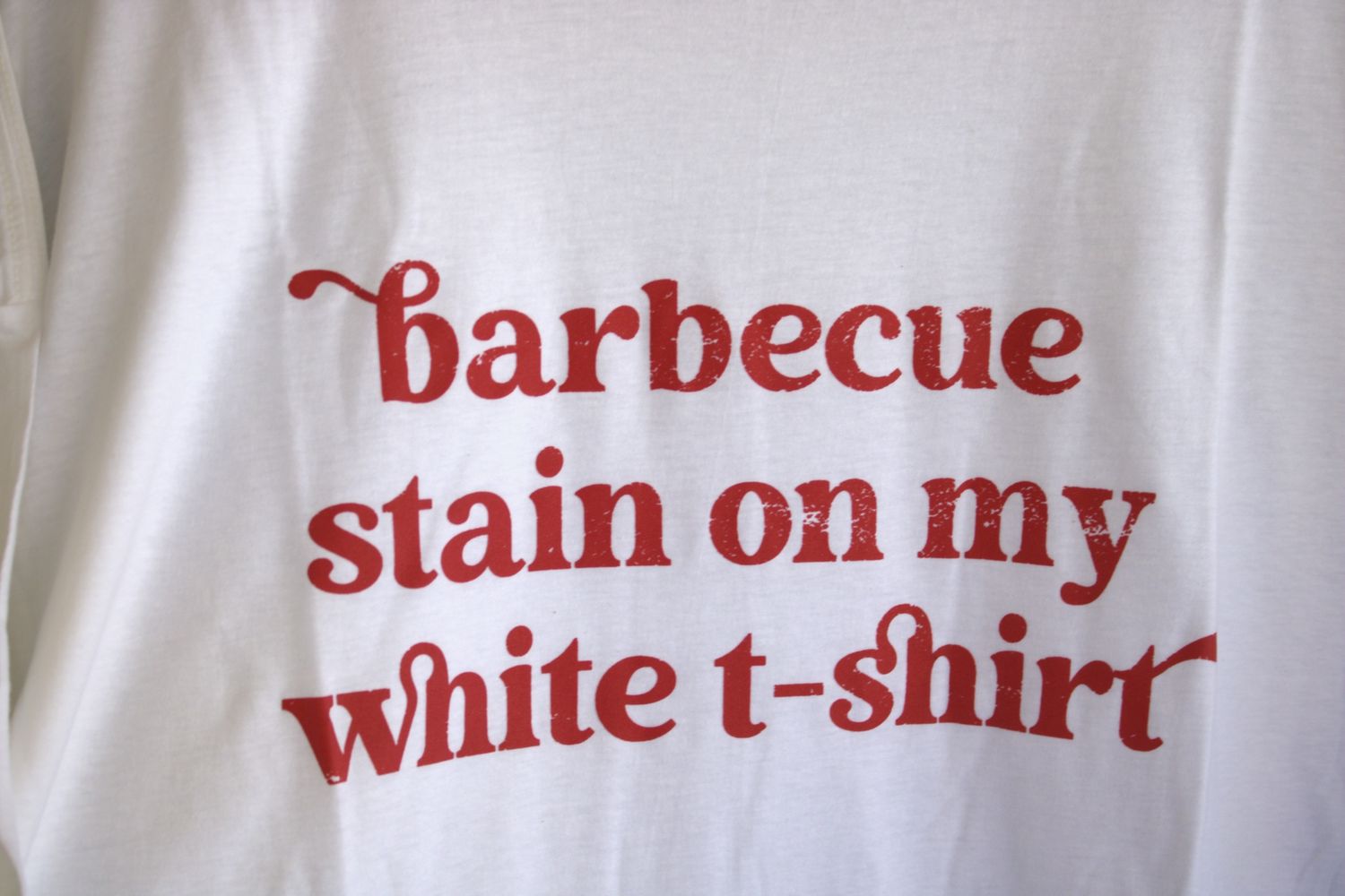 Bbq Stain Tee, Size: Small