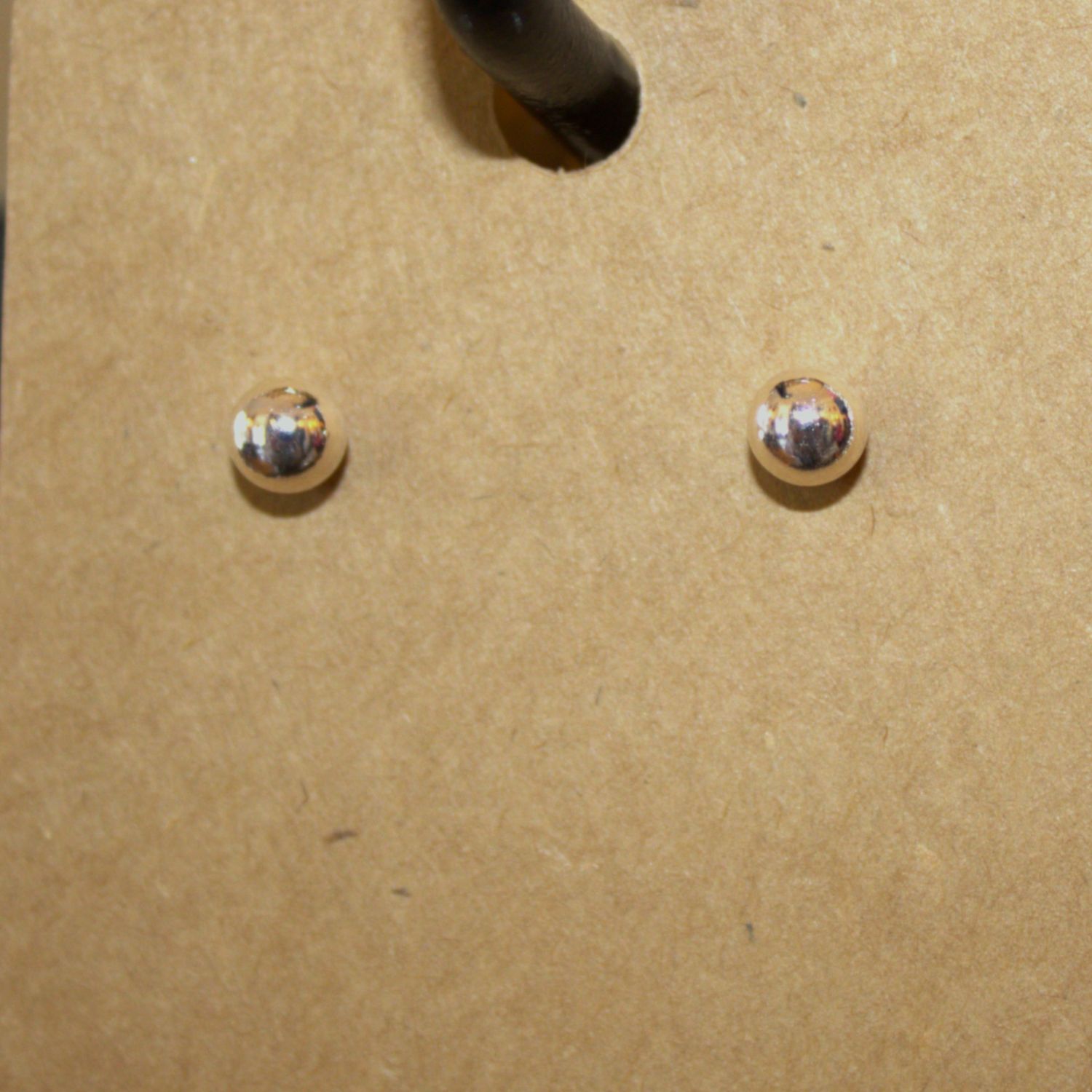 Silver Ball Post Earrings