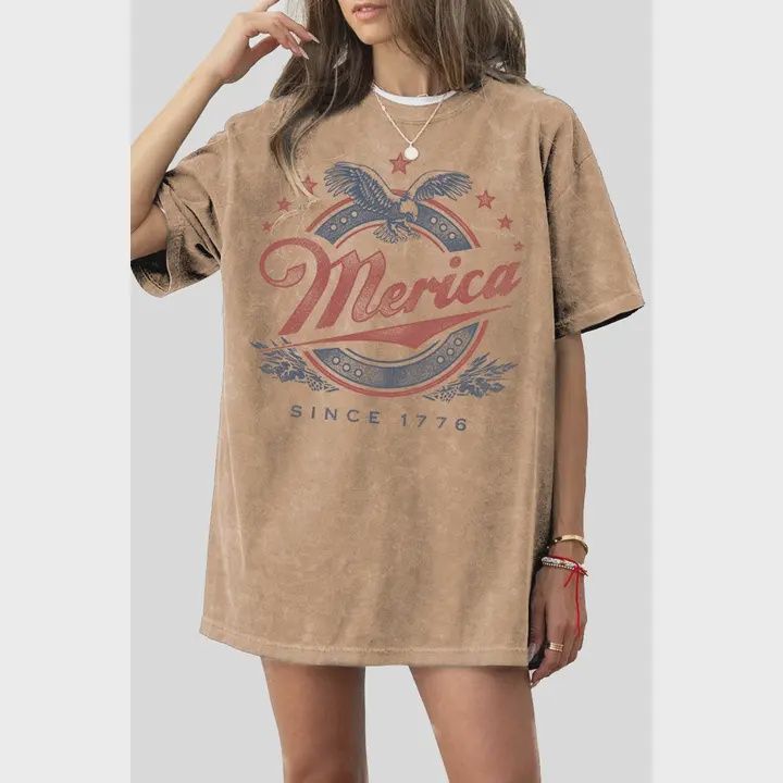 Merica Oversized Graphic Tee, Size: Small