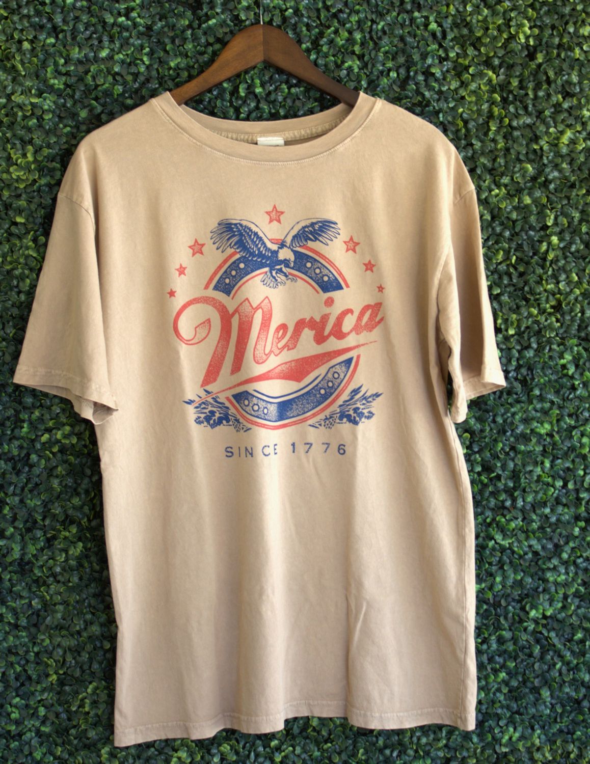 Merica Oversized Graphic Tee, Size: Small