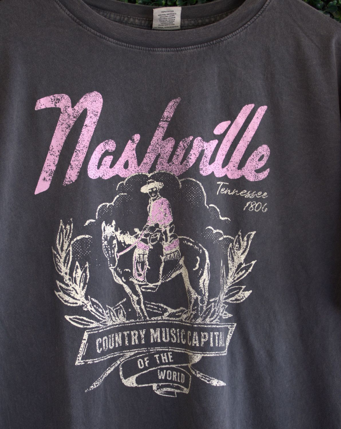 Nashville Oversized Mineral Graphic Tee, Size: Small