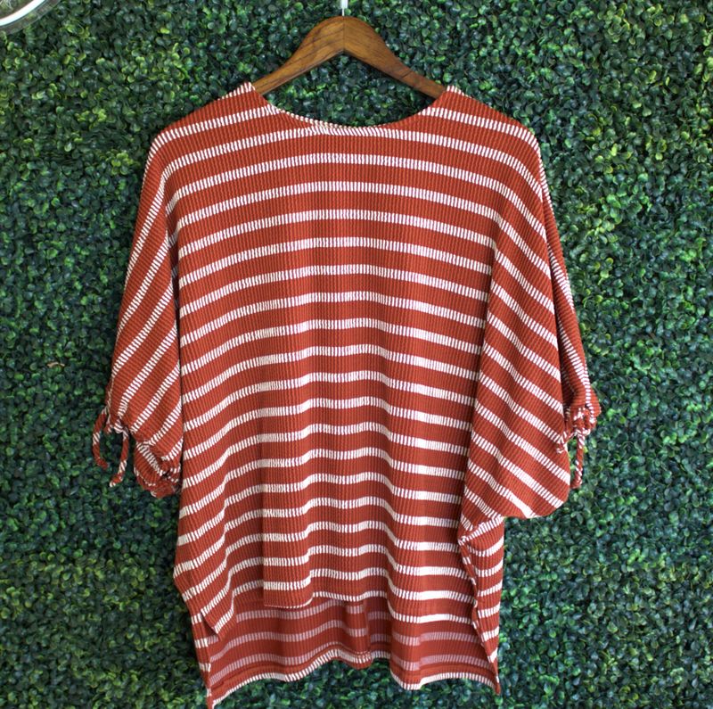 Little Lark Striped Puff Sleeve Tee