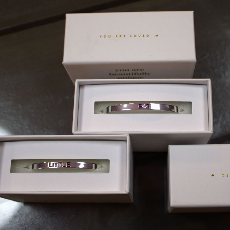 Sorority Collection- "Big"/ "Little" Cuff Silver