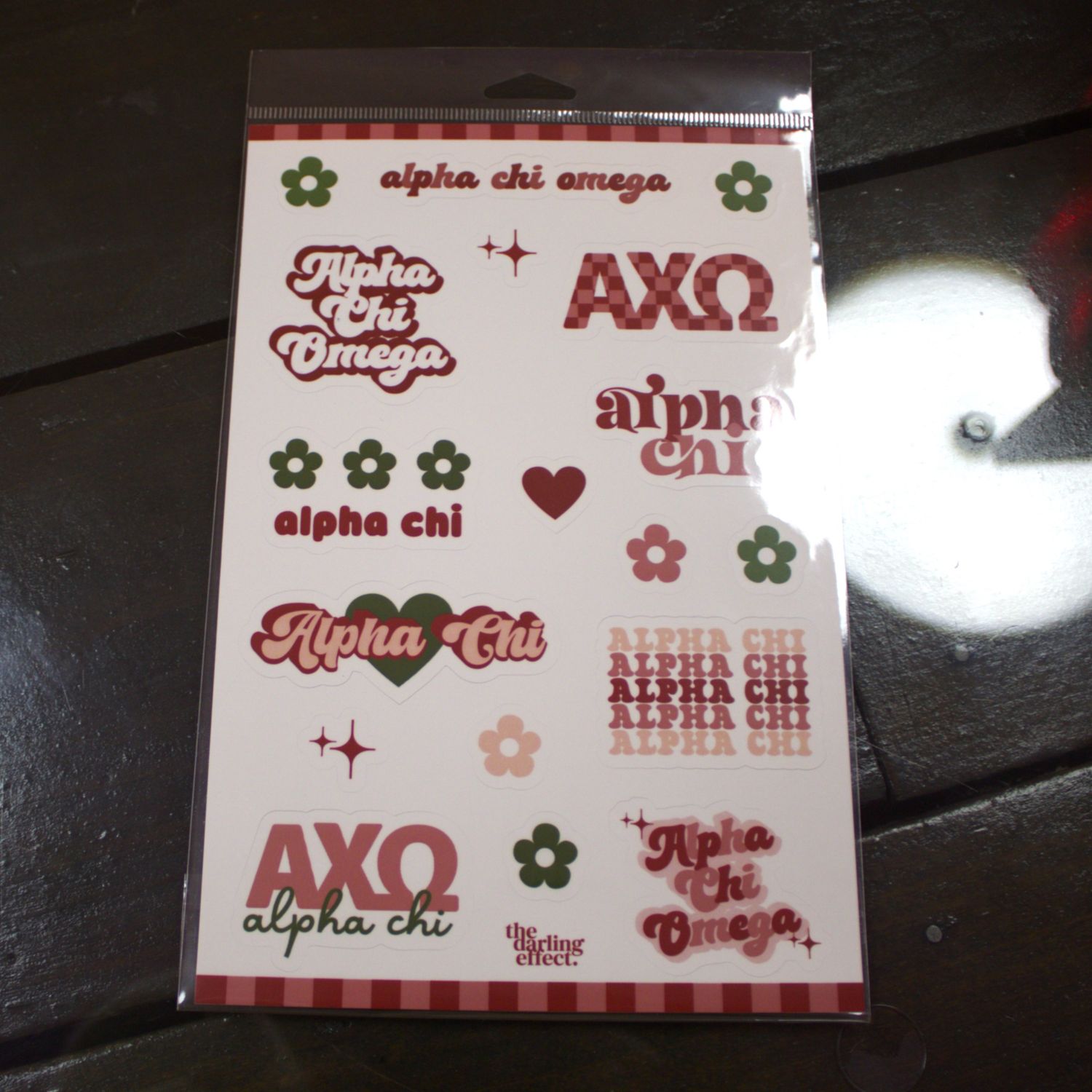 Sorority Sticker Sheets, Names: Alpha Chi Omega