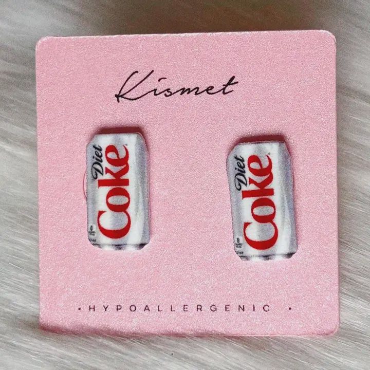 Diet Coke Girlie Stud Earrings