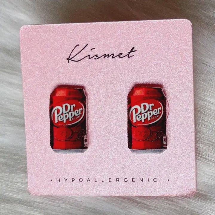 Dr. Pepper Stud Earrings
