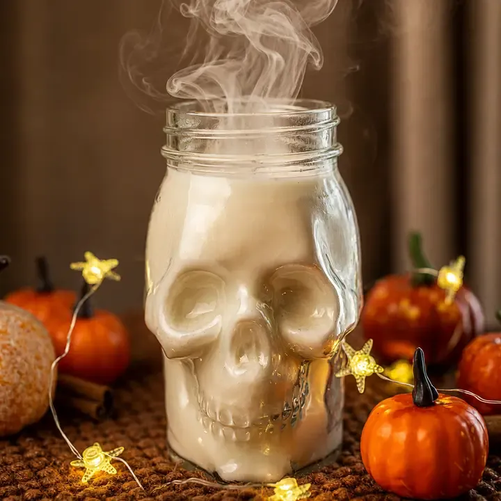 Skull Candle Halloween/ Hot Apple