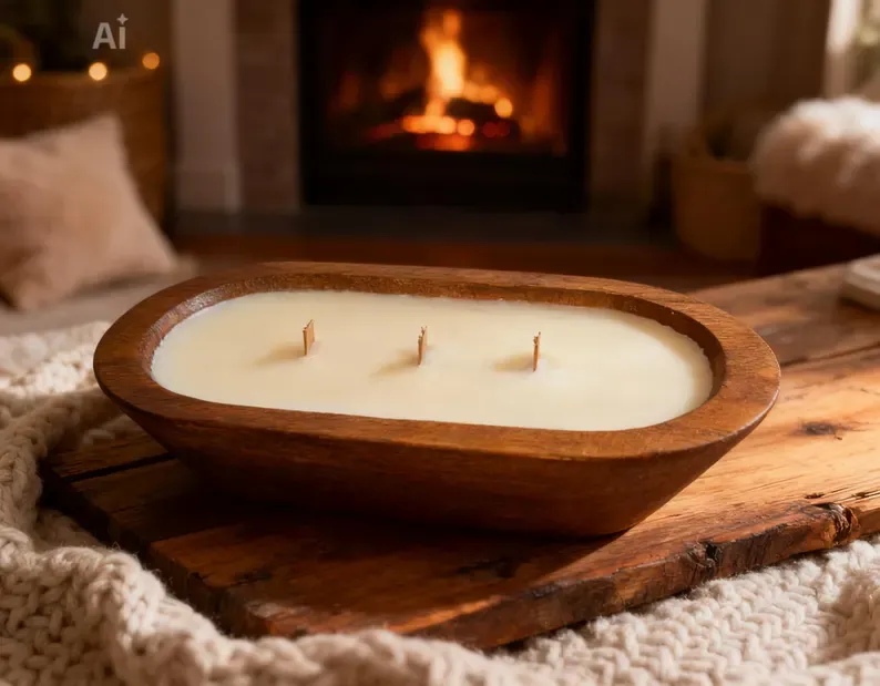 Cranberry Orange Dough Bowl 3-Wick Candle