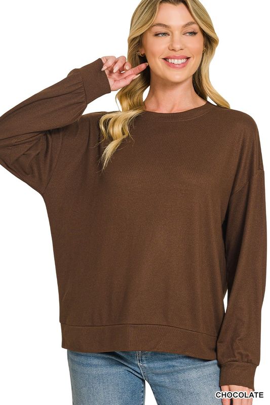 Soft Hacci Basic Pullover