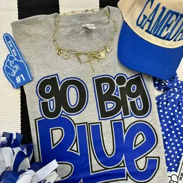 Go Big Blue Tee, Size: Small