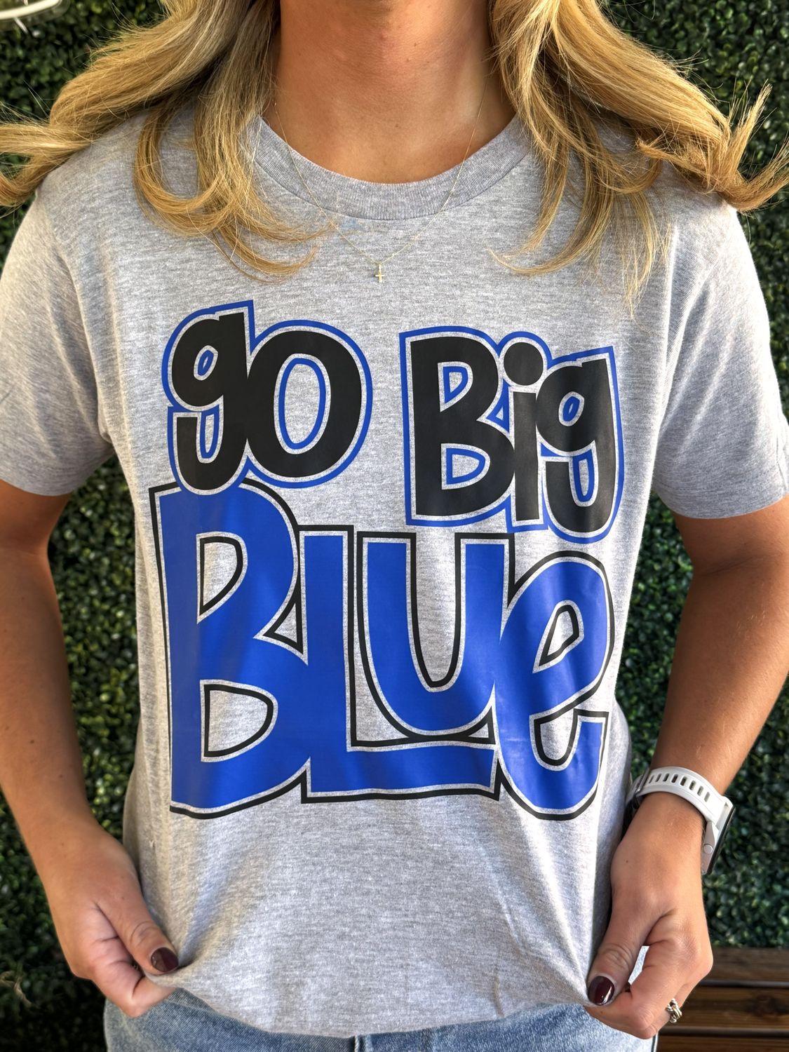 Go Big Blue Tee, Size: Small