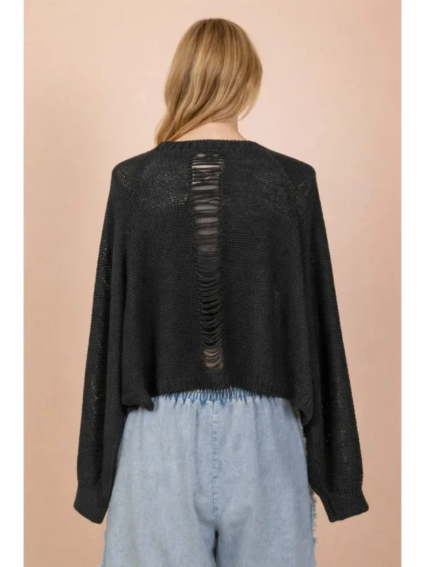Oversized Casual Multi Color Knit Sweater Top