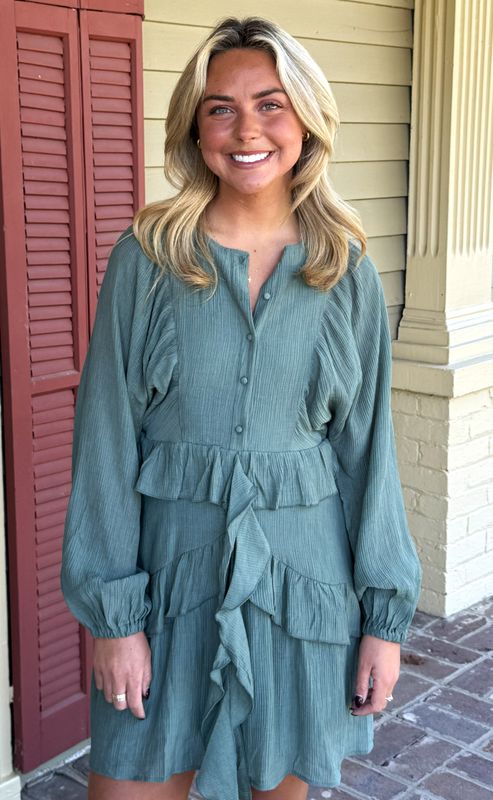 Ruffle Tiered Mini Dress