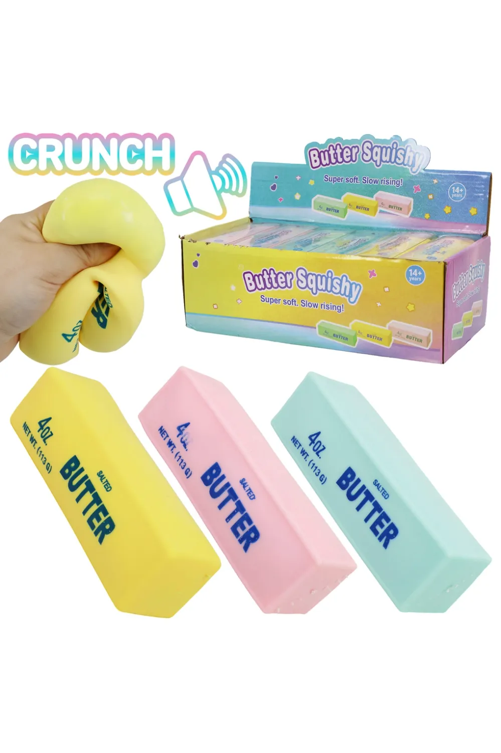 Butter Zero Rebound Tpr Crunchy Bead Slime Filled Squishy