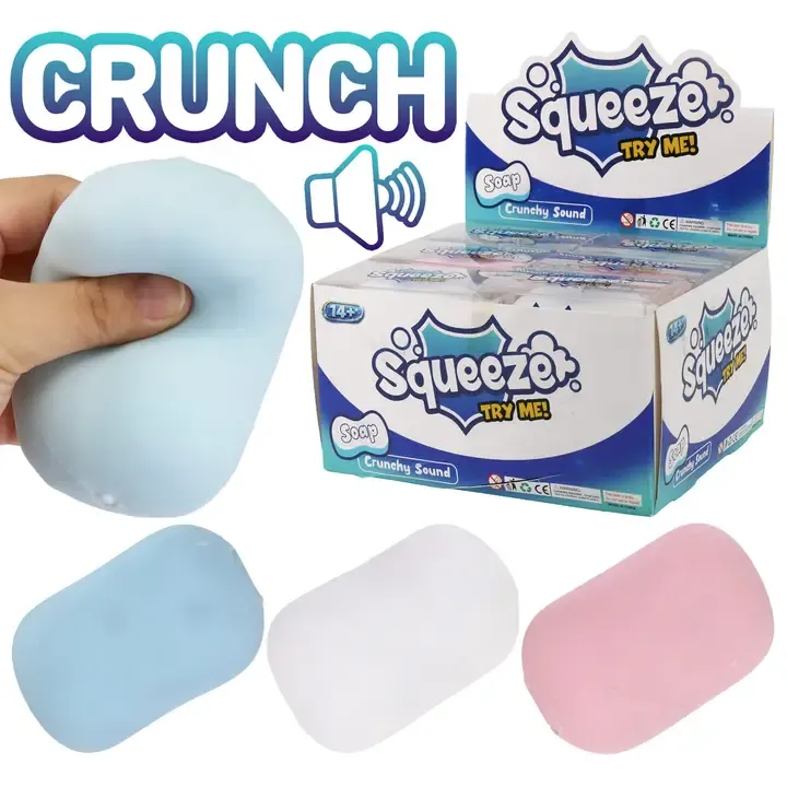 Soap Zero Rebound Tpr Crunchy Bead Slime Filled Squishy Toy