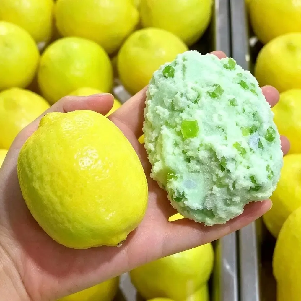 Color Changing Lemon Crunchy Brick Filled Stress Relief Ball