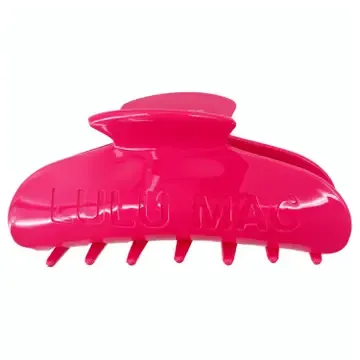 Lulu Mac Hair Clips, Color: Hot Pink