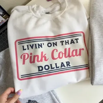 Pink Collar Dollar Tee, Size: Small