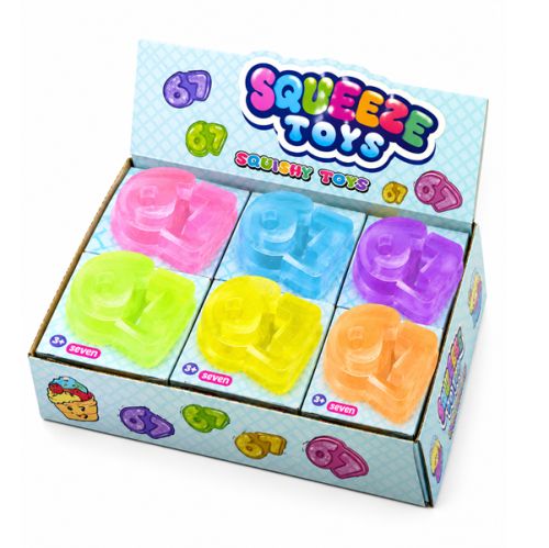67 Glitter Filled Squishy Toys