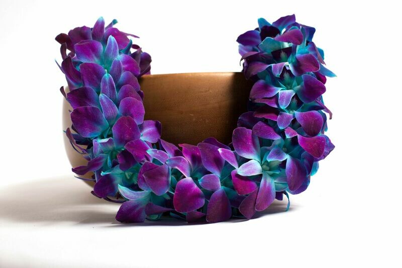 DOUBLE DYED ORCHID LEI IN 6 COLORS