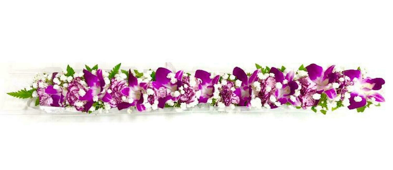 Purple Orchid Hawaiian Haku Lei Buy Hawaiian Lei
