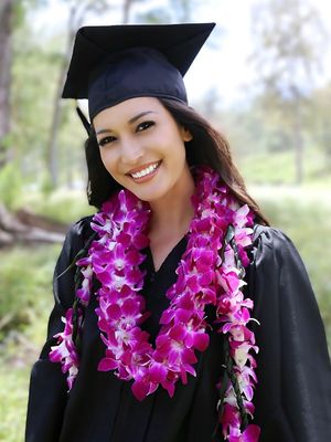 Graduation leis - Hawaiian flower leis