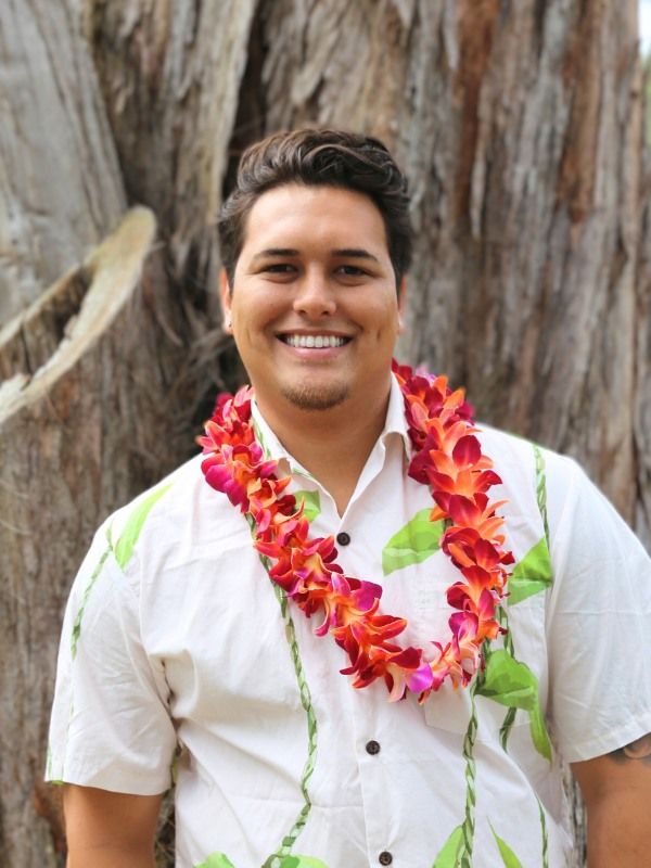 Dyed Orange Orchid Lei