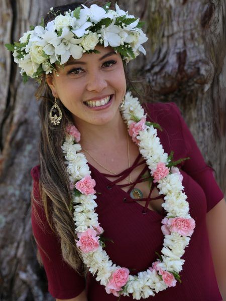 DOUBLE TUBEROSE &amp; CARNATION FRAGRANT LEI