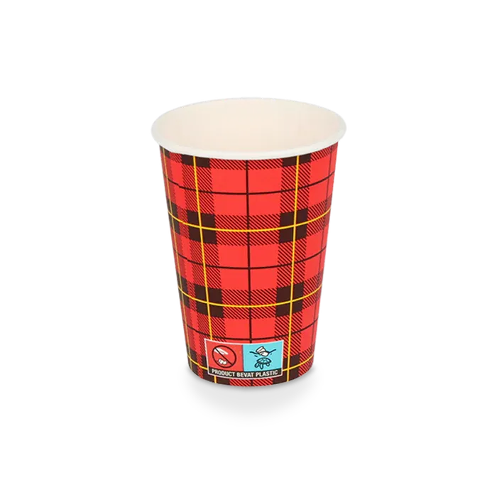 2500st Drinkbekers Scotty 180ml Schotse ruit karton