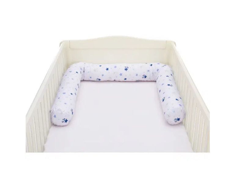 Bettwurm „Sterne weiss blau“ 190cm