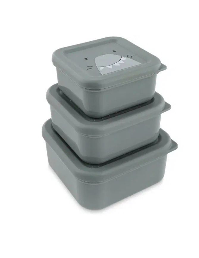 trixie Silikon Snackbox 3er Set „Hai“