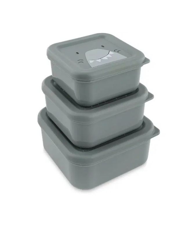 trixie Silikon Snackbox 3er Set „Hai“