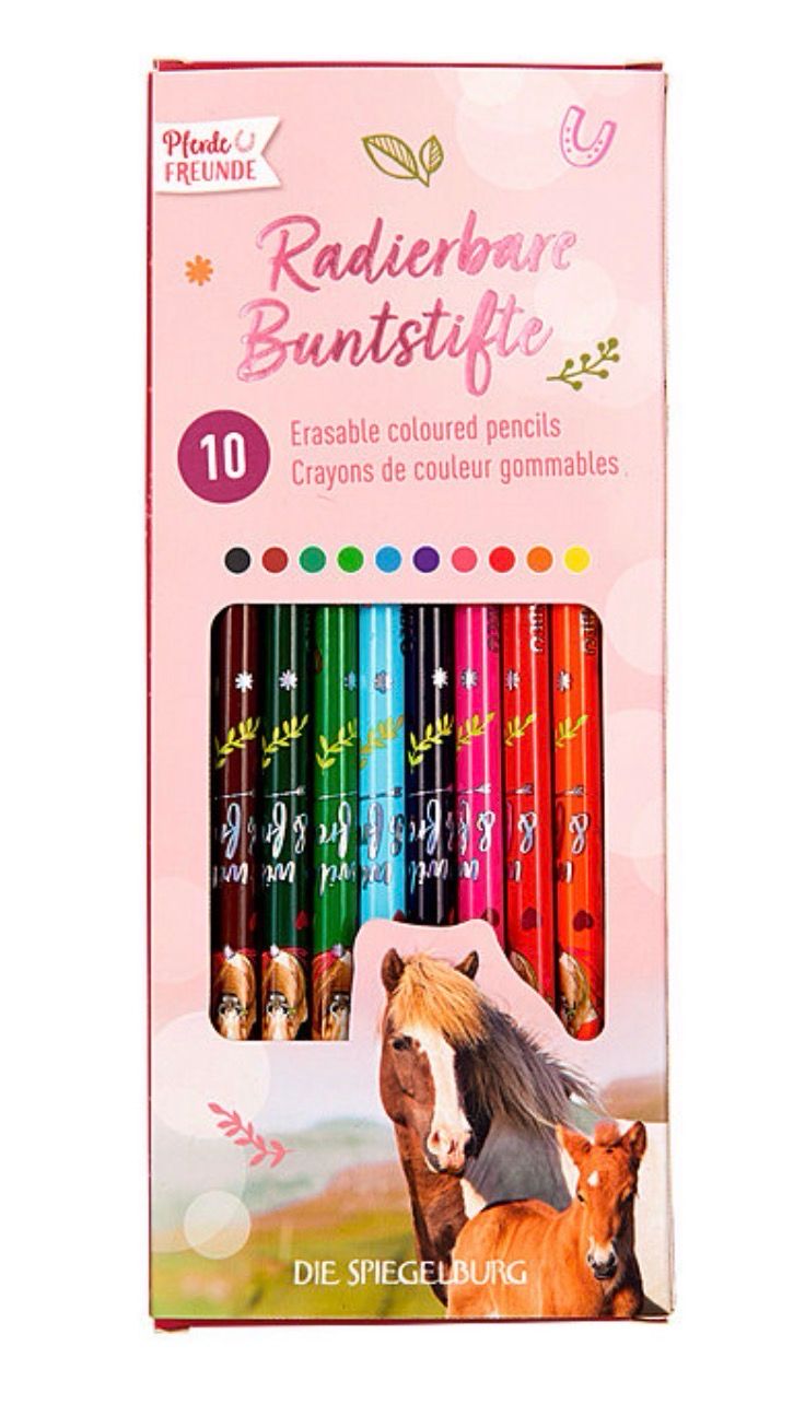 Radierbare Buntstifte Pferdefreunde