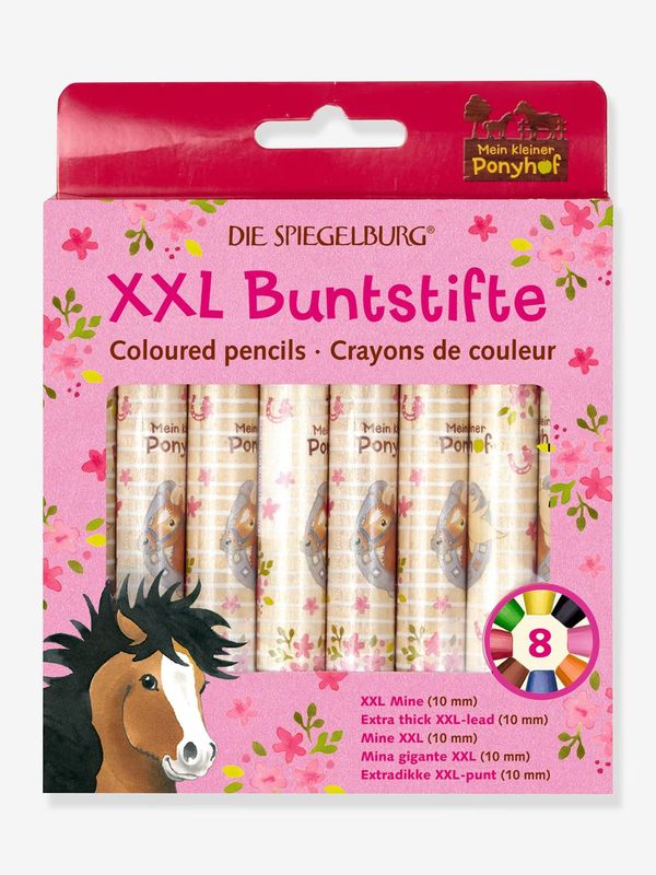 8er-Set Mädchen Buntstifte MEIN KLEINER PONYHOF Die Spiegelburg - mehrfarbig