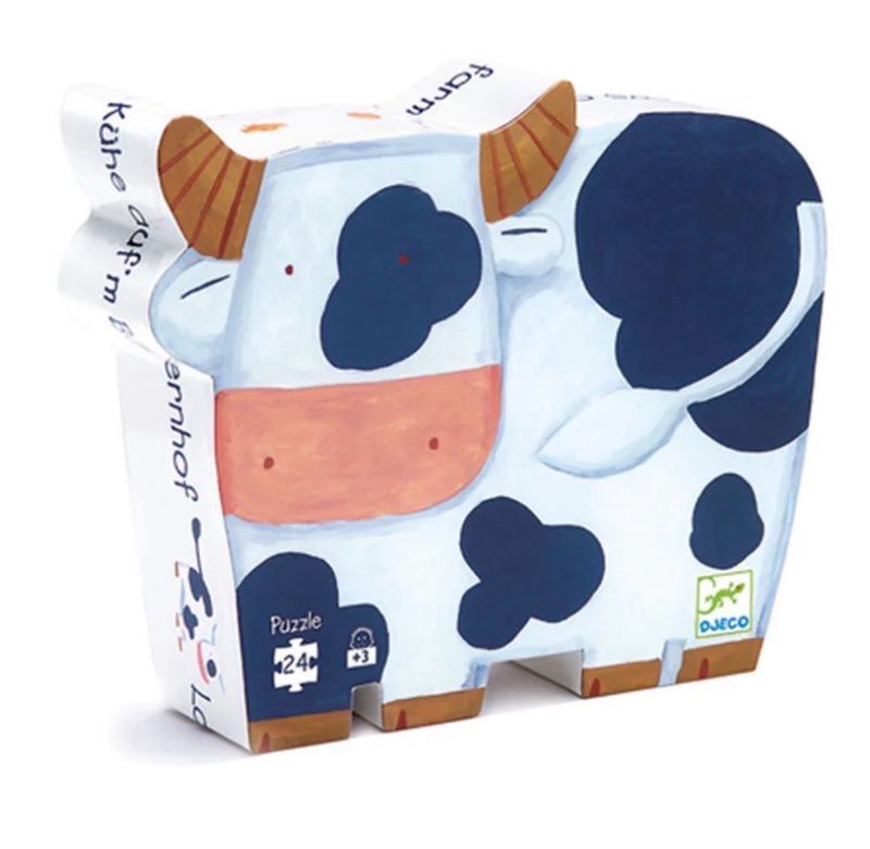 Djeco Die Kühe auf dem Bauernhof, 24 Teile
