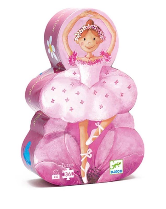 Djeco Die Ballerina mit der Blume, 36 Teile