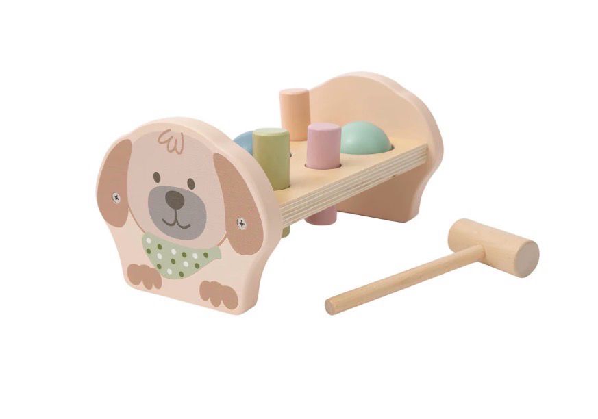 Klopfbank HUND Lucky Fördert Geschicklichkeit, Konzentration und Koordination