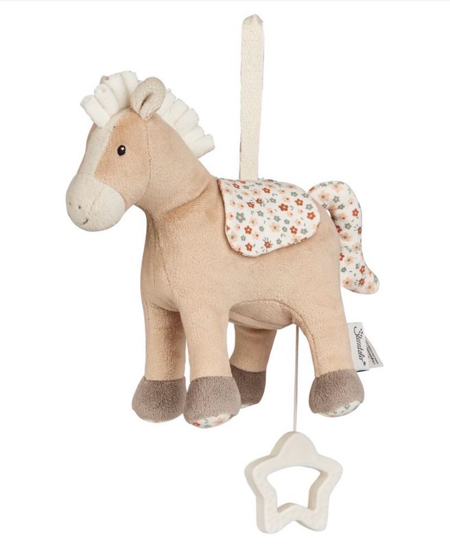 Spieluhr Pferd Sunny in beige, klein Niedliche Spieluhr mit der Melodie "Schlaf Kindchen schlaf"